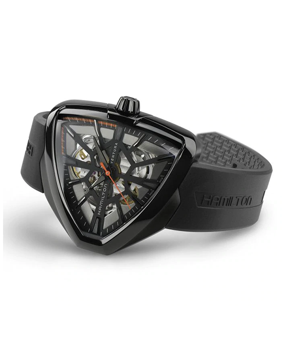 Hamilton Hamilton Ventura Skeleton Auto H24595331, ventura швейцария мужские часы на браслете каучук боковой вид